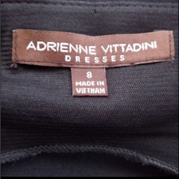 ADRIENNE VITTADINI BLACK DRESS SZ.8 EUC - Picture 5 of 6